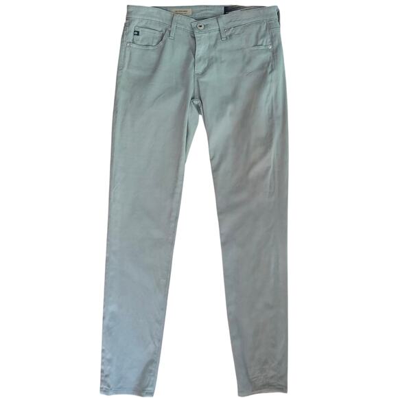 AG Adriano Goldschmied Chino Women sz.‎ 26R Sage Green Stevie Ankle Preppy Jeans - Picture 2 of 13